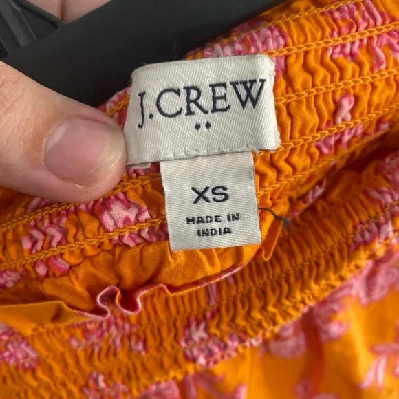 J. Crew Orange and Pink Floral Mini Skirt - Picture 3 of 3